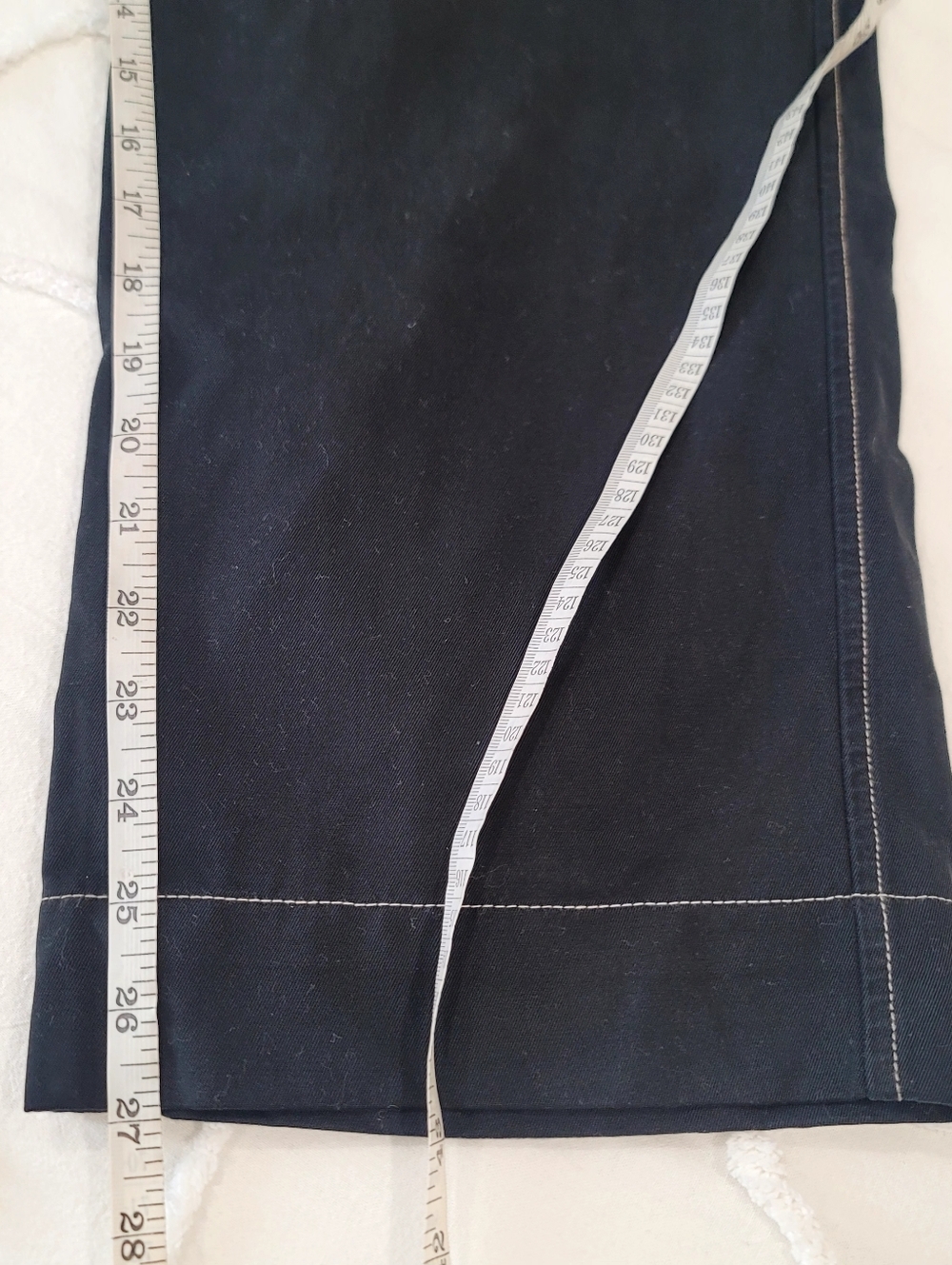 James Perse Standard Men’s  Contrast Stitch Chino Pants - Size 33 Crop - Picture 14 of 16